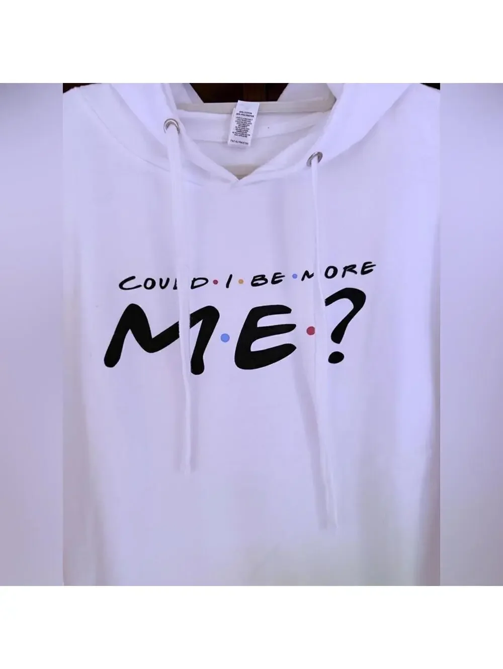 Friends long sleevewhite soft hoody 